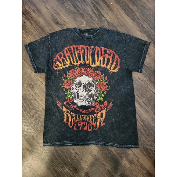 Grateful Dead Tops - Grateful Dead Halloween 1970 Womens Black Graphic Tee